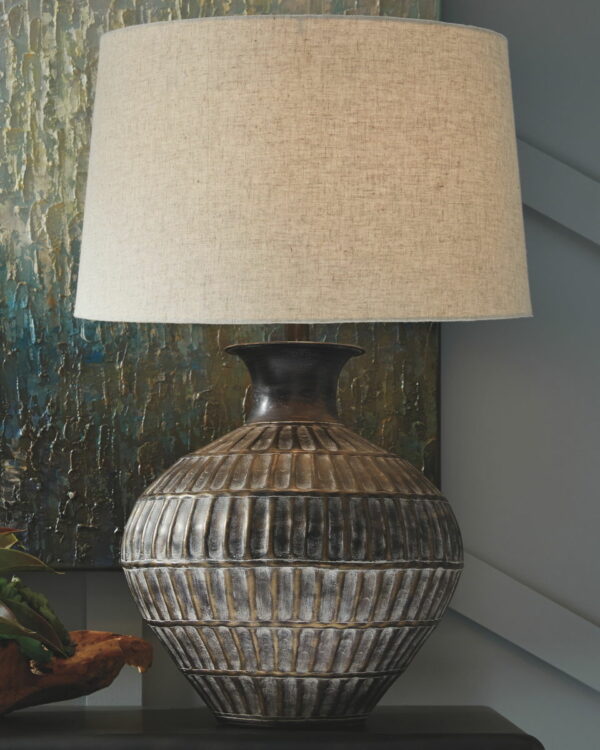 Magan - Antique Bronze Finish - Metal Table Lamp - Image 4