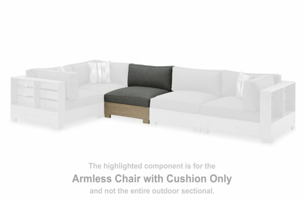 Citrine Park - Brown - Armless Chair W/Cushion - Image 2