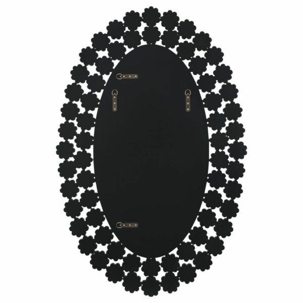 Colleen - Oval Wall Mirror With Faux Crystal Blossoms - Image 2