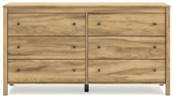 Bermacy - Light Brown - Six Drawer Dresser - Image 5