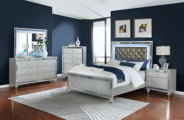 Gunnison - 6-drawer Dresser With Mirror - Silver Metallic - Image 14