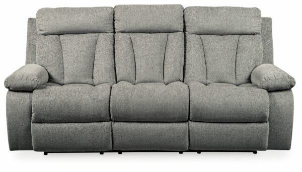 Mitchiner - Fog - Rec Sofa W/Drop Down Table - Image 13