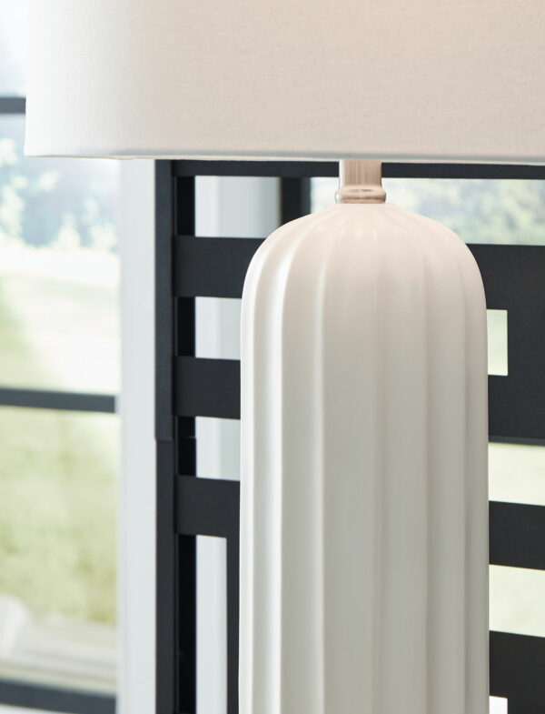 Clarkland - White - Ceramic Table Lamp (Set of 2) - Image 5