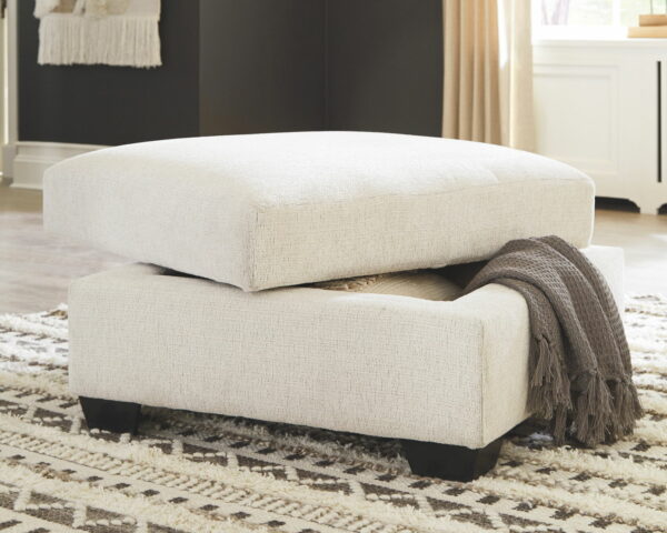 Cambri - Snow - Ottoman With Storage - Image 7