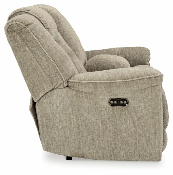 Hindmarsh - Stone - Power Reclining Loveseat With Console/ Adj Hdrst - Image 9