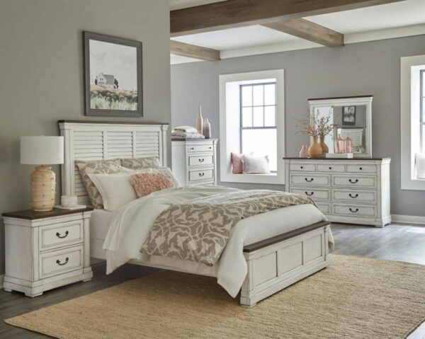Hillcrest - 9-drawer Dresser With Mirror - Dark Rum And White - Image 10