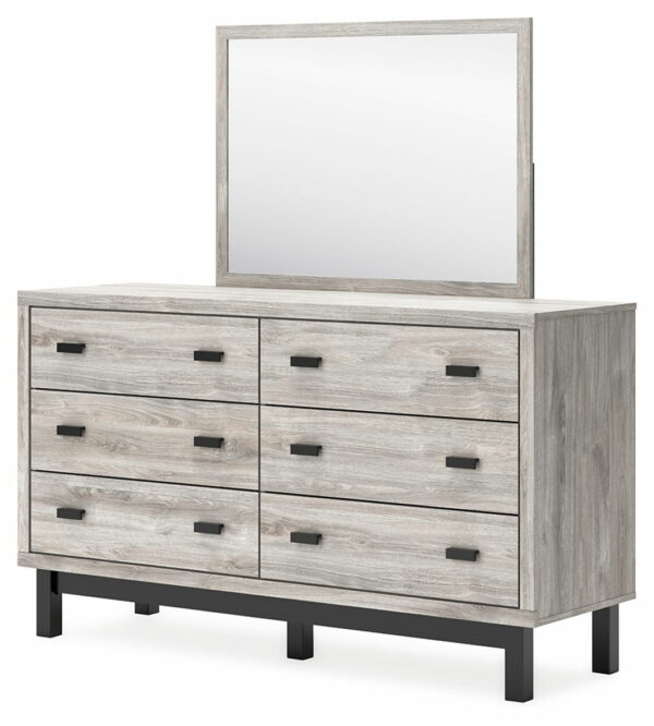 Vessalli - Gray - Dresser And Mirror - Image 3