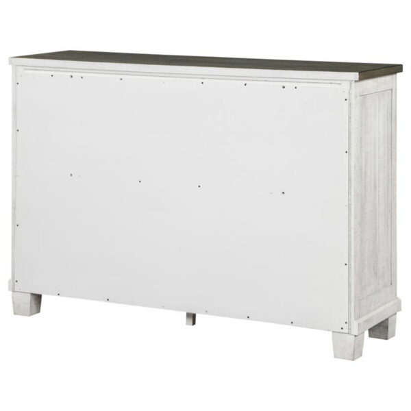 Lilith - 7-Drawer Dresser Distressed - Distressed Gray And White - Image 11