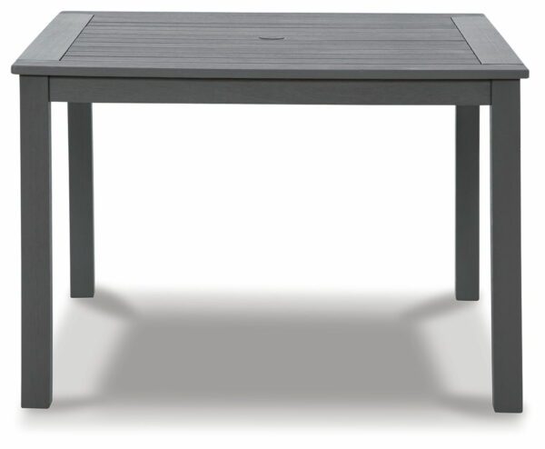 Eden Town - Gray - Square Dining Table W/Umb Opt - Image 5