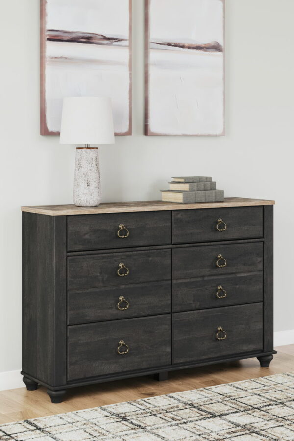 Nanforth - Two-tone - Six Drawer Dresser - Image 2