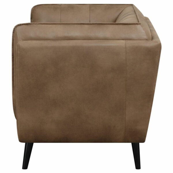 Thatcher - Upholstered Button Tufted Loveseat - Brown - Image 13