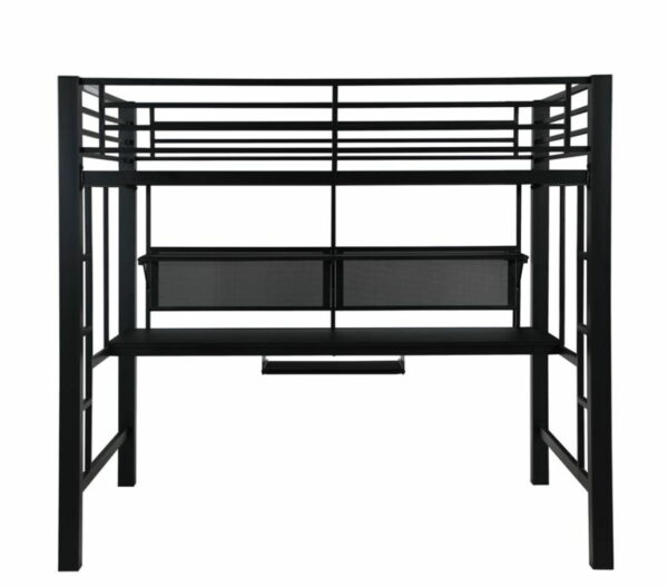 Avalon - Full Workstation Loft Bed - Black - Image 3