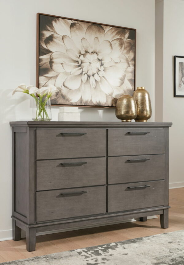 Hallanden - Gray - Dresser, Mirror - Image 4