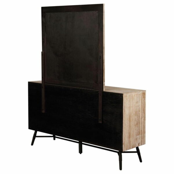Marlow - 6-drawer Dresser With Mirror - Rough Sawn Multi - Image 8