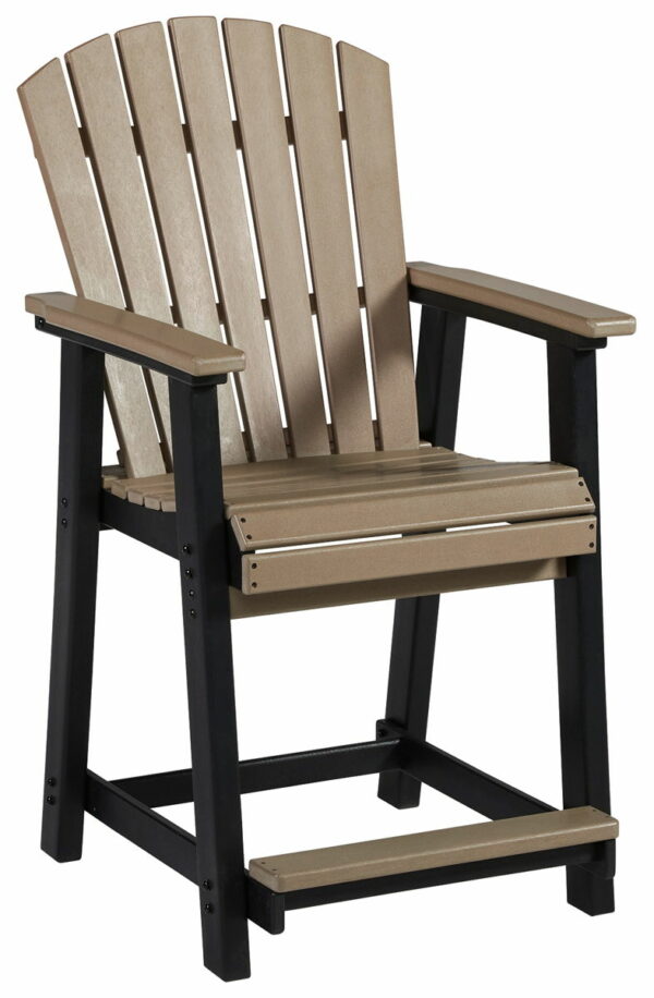 Fairen Trail - Black / Driftwood - Barstool (Set of 2) - Image 4