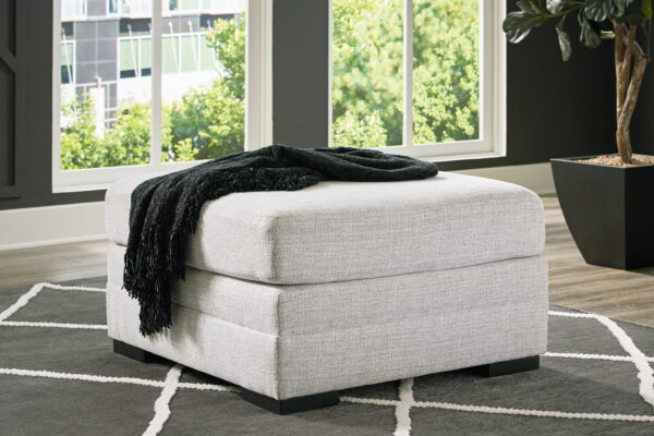 Koralynn - Stone - Oversized Accent Ottoman - Image 2