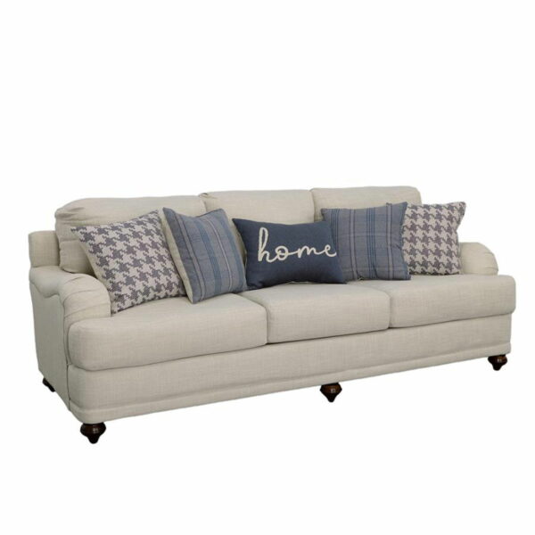 Glenn - Recessed Arms Sofa - Light Gray - Image 7