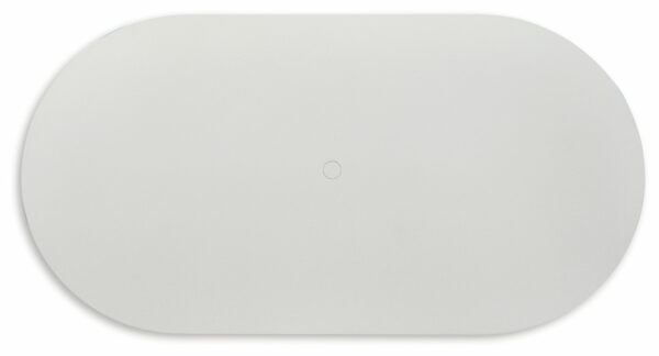 Seton Creek - White - Oval Dining Table With Umb Opt - Image 4