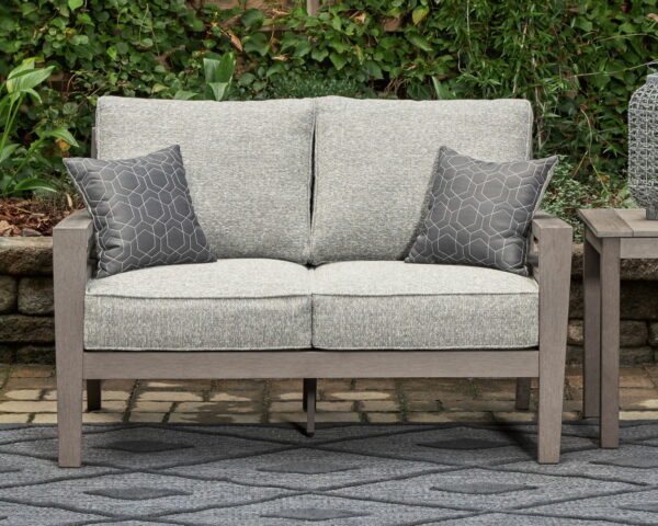 Hillside Barn - Gray / Brown - Loveseat W/Cushion - Image 2