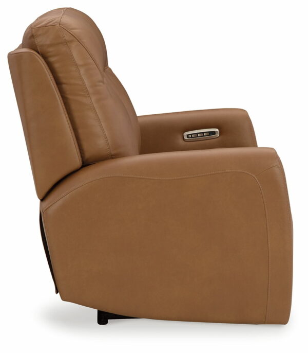 Tryanny - Butterscotch - Power Reclining Loveseat/ Adj Headrest - Image 10