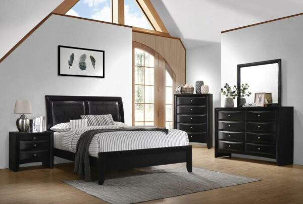 Briana - Rectangular 8-drawer Dresser With Mirror - Black - Image 4