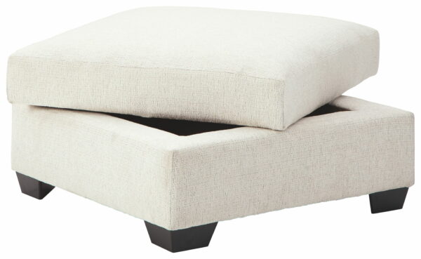 Cambri - Snow - Ottoman With Storage - Image 2