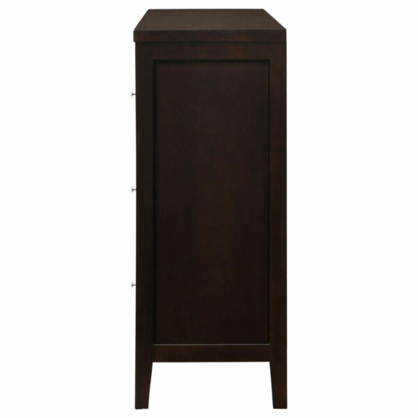 Carlton - 6-Drawer Rectangular Dresser - Cappuccino - Image 4
