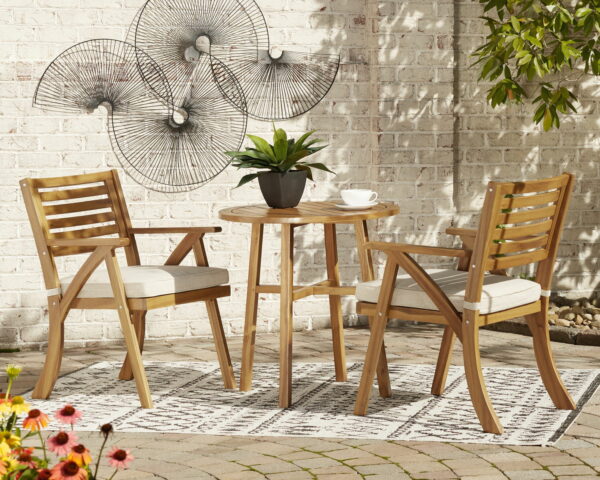 Vallerie - Brown - Chairs W/Cush/Table Set (Set of 3) - Image 5