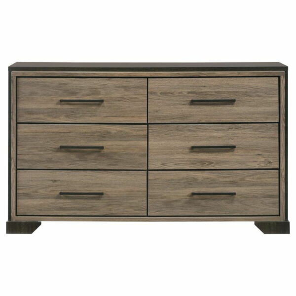 Baker - 6-Drawer Dresser - Brown And Light Taupe - Image 14