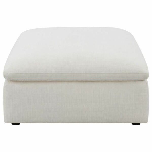 Hobson - Cushion Seat Ottoman - Off-White - Image 2