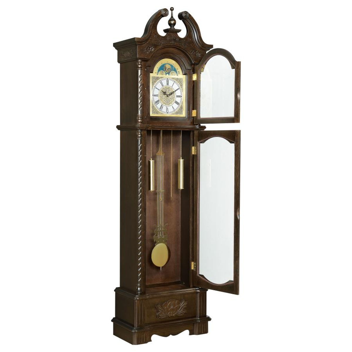 Cedric - Grandfather Clock With Chime - Golden Brown - Image 9