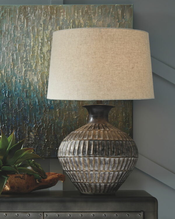 Magan - Antique Bronze Finish - Metal Table Lamp - Image 5