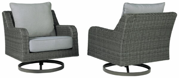 Elite Park - Gray - Swivel Lounge W/ Cushion - Image 7