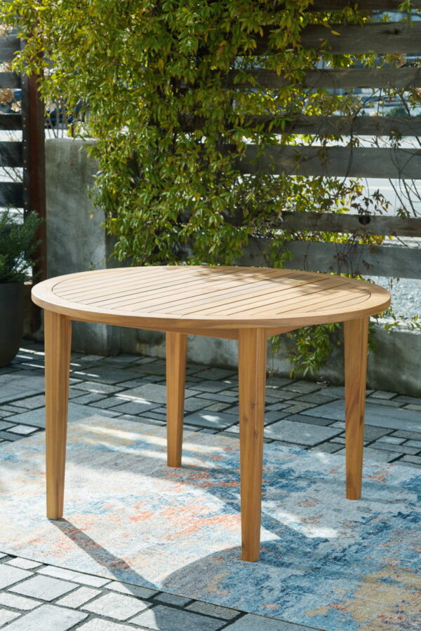 Janiyah - Light Brown - 5 Pc. - Dining Set, 4 Rope Back Arm Chairs - Image 9