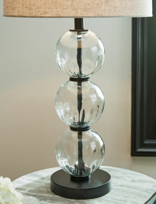 Airbal - Clear / Black - Glass Table Lamp (Set of 2) - Image 3