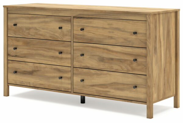 Bermacy - Light Brown - Six Drawer Dresser - Image 2