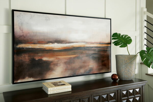Drewland - Black / Brown / Orange - Wall Art - Image 4