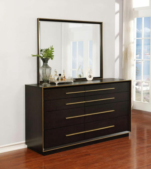 Durango - 8-Drawer Dresser With Mirror - Smoked Peppercorn - Image 7