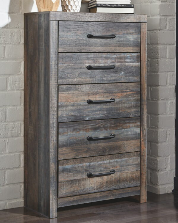 Drystan - Dresser, Mirror, Bookcase Bed Set - Image 8