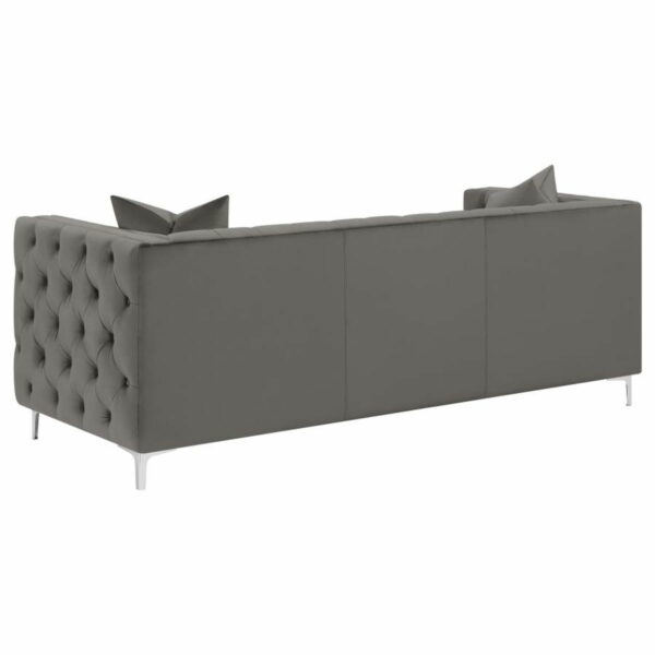 Phoebe - Tufted Tuxedo Arms Sofa - Urban Bronze - Image 2