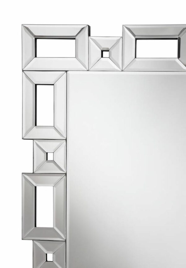 Tavin - Geometric Frame Cheval Mirror - Image 5
