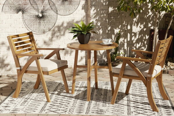 Vallerie - Brown - Chairs W/Cush/Table Set (Set of 3) - Image 10
