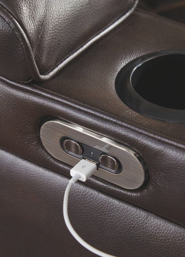 Warnerton - Brown Dark - Pwr Recliner/Adj Headrest - Image 11