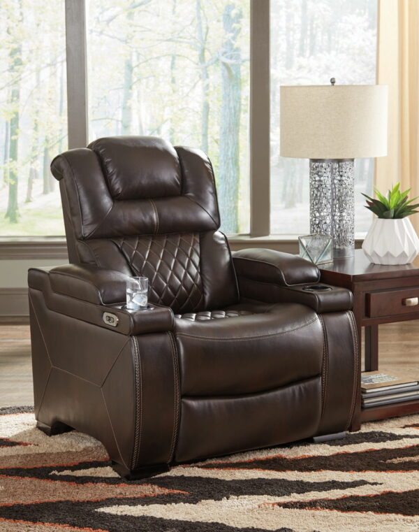 Warnerton - Brown Dark - Pwr Recliner/Adj Headrest - Image 8