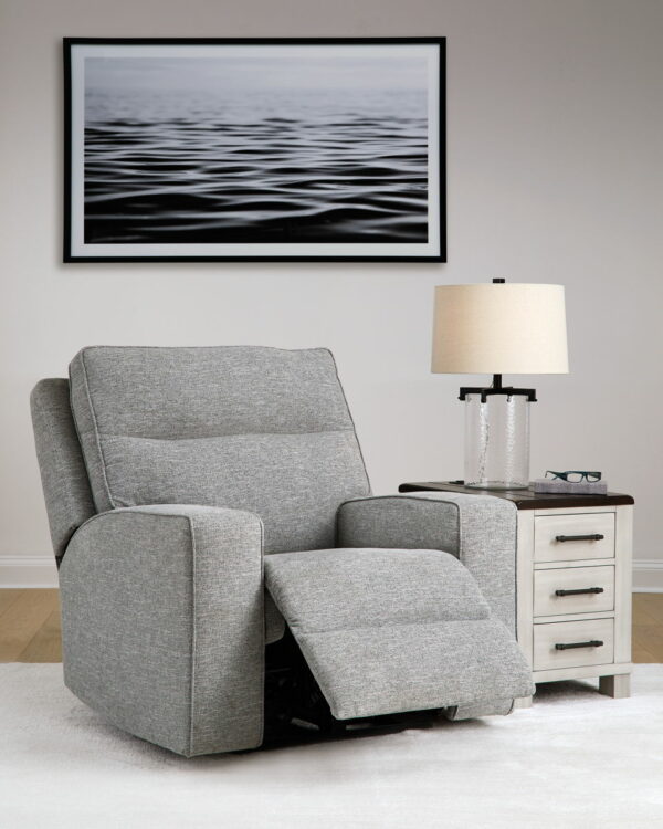 Biscoe - Pewter - Power Recliner /Adj Headrest - Image 2