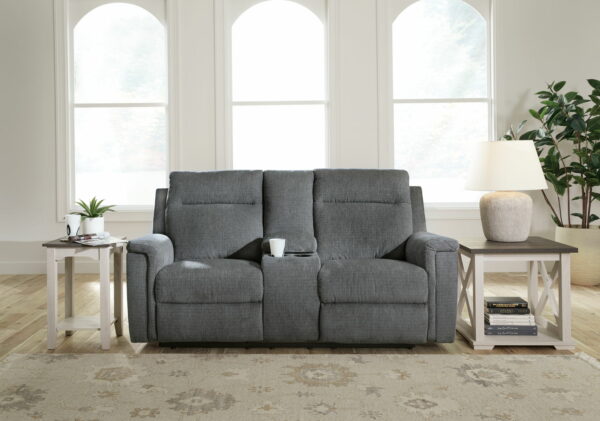 Barnsana - Dbl Power Reclining Loveseat With Console - Image 3