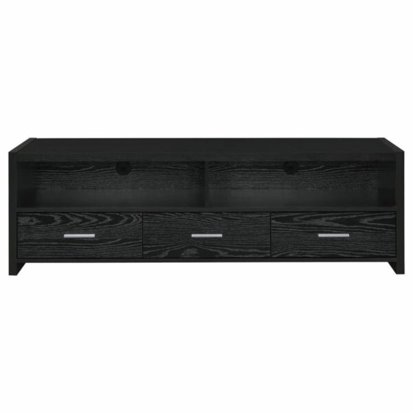 Alton - 3-drawer Black Oak TV Console - Image 3