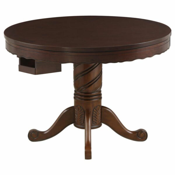 Turk - 5 Piece Game Table Set - Tobacco And Black - Image 10