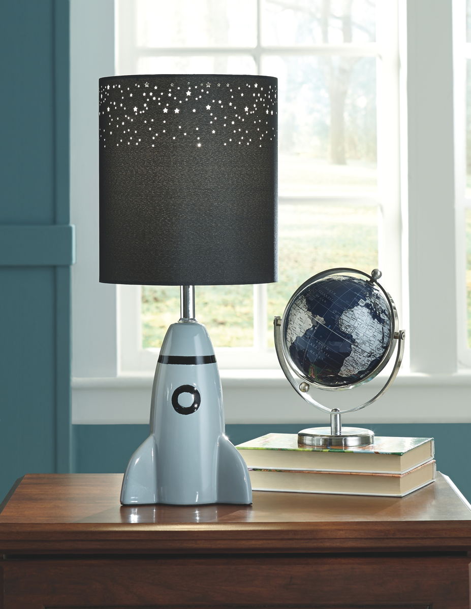 Cale - Gray / Black - Ceramic Table Lamp - Image 3