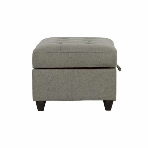 Stonenesse - Tufted Storage Ottoman - Gray - Image 5